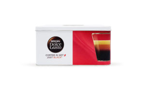 Embalagem de metal retangular