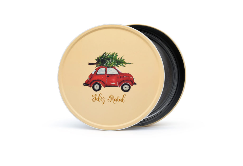 Embalagem para bolos em metal | METALpack embalagens para doces de natal