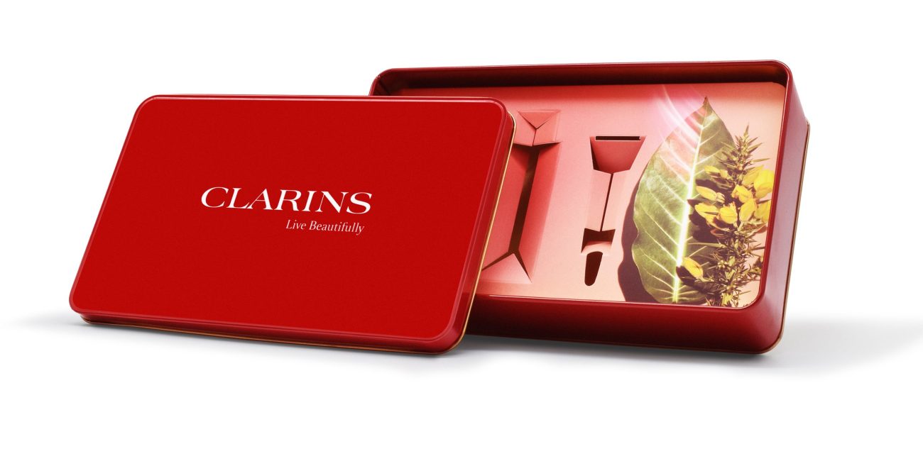 Embalagem de metal CLARINS